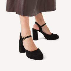 Black 2-Part Platform Heel | Radley London on sale