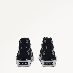 Black Canvas Spot Trainer | Radley London US