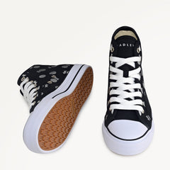 Black Canvas Spot Trainer | Radley London US
