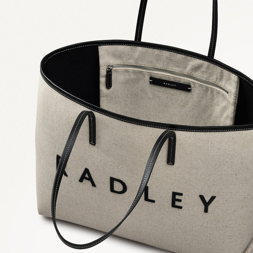 Black Large Open Top Tote Bag | Radley London on sale