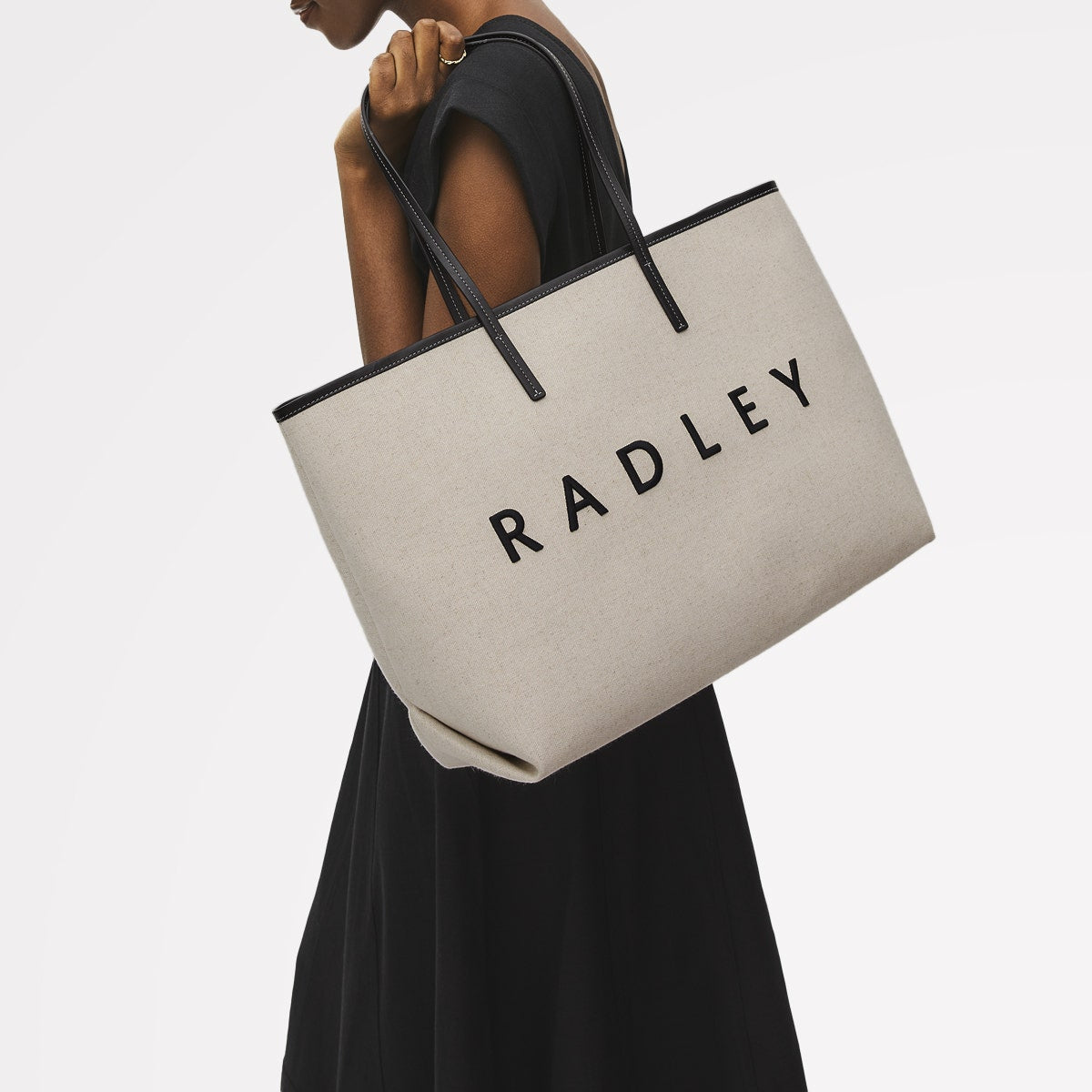 Black Large Open Top Tote Bag | Radley London on sale