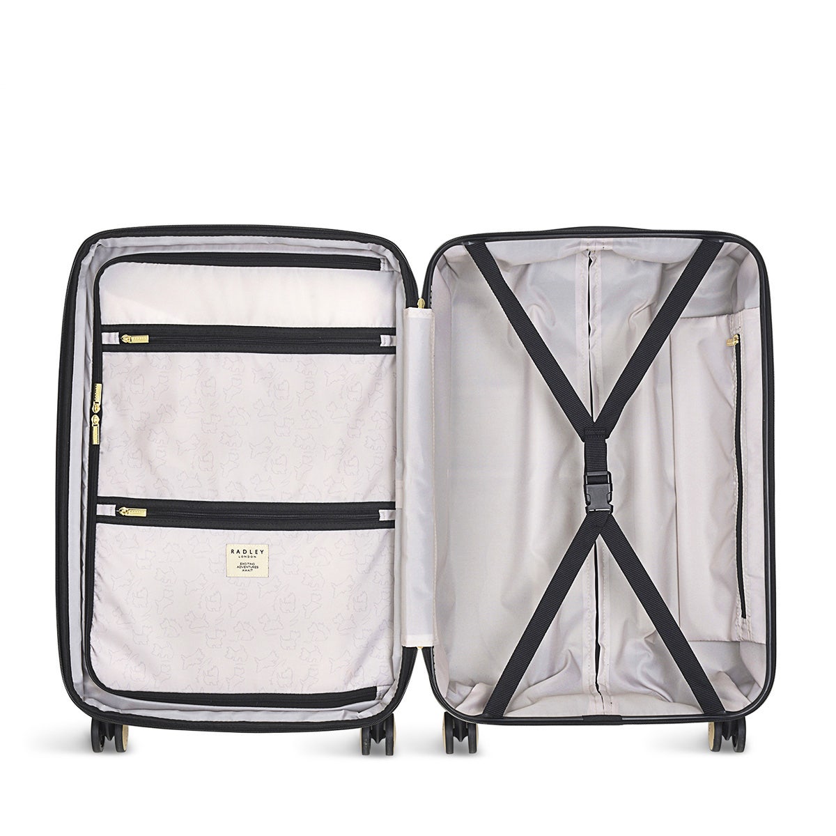 Black 4 Wheel Medium Suitcase | Radley London US