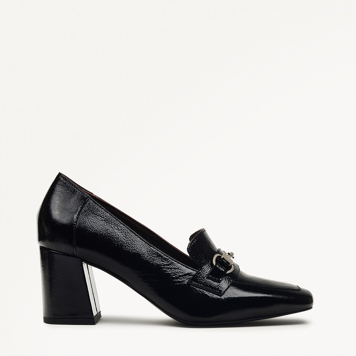 Black Heeled Saddle Loafer | Radley London outlet