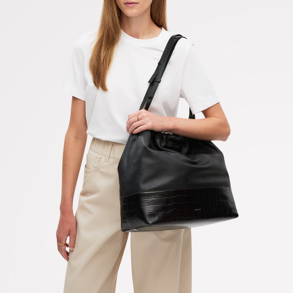 Black Large Drawstring Shoulder Bag | Radley London outlet