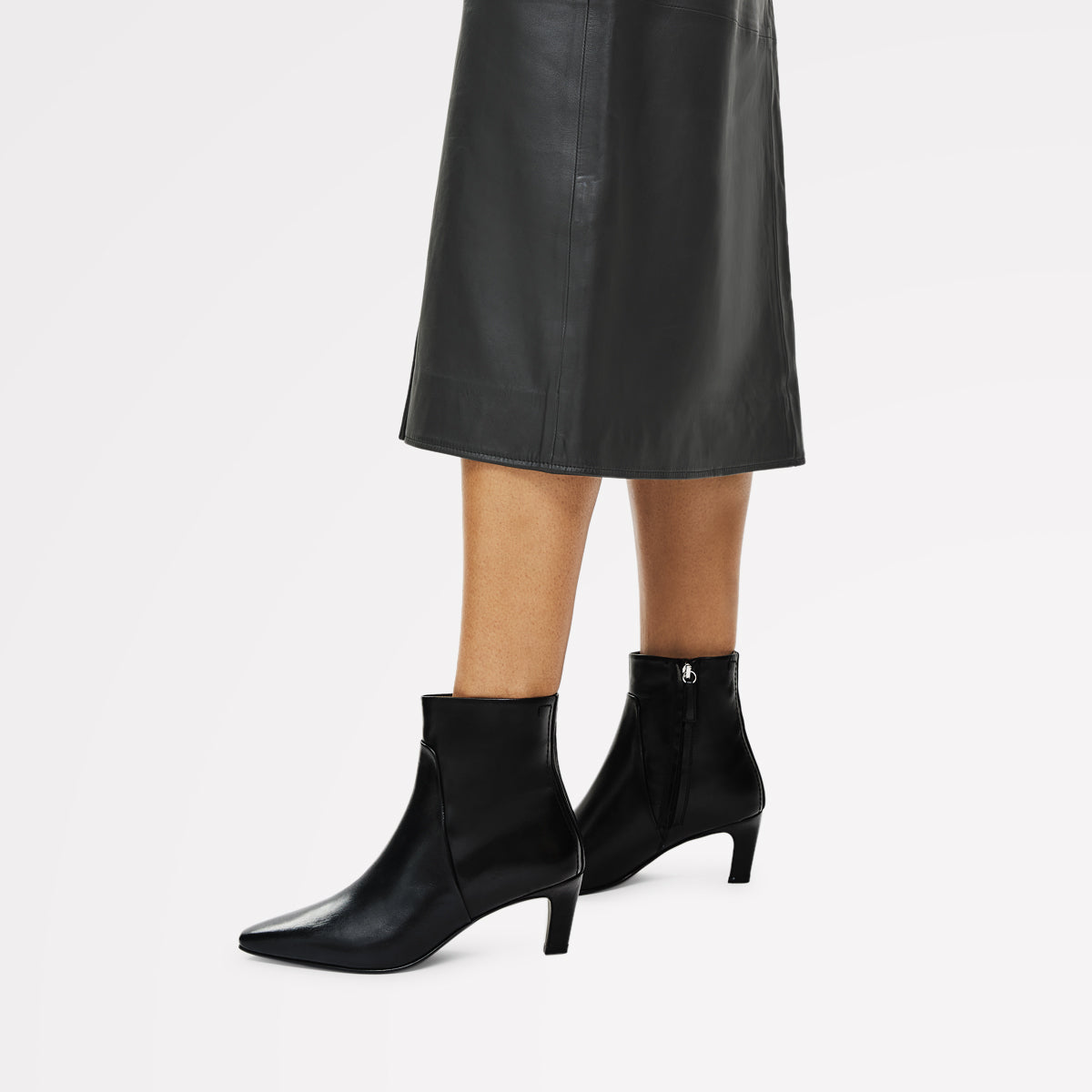Black Clean Curve Heel Boot | Radley London Women