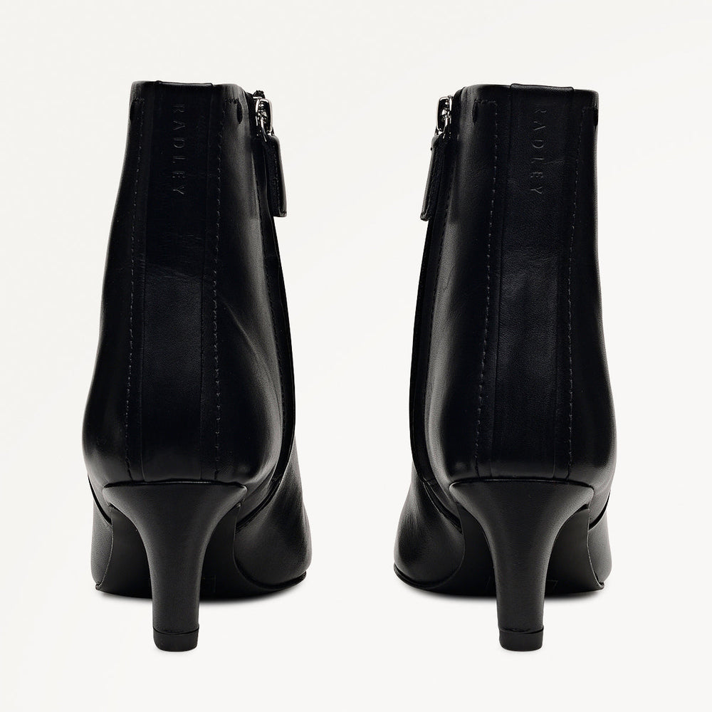 Black Clean Curve Heel Boot | Radley London Women