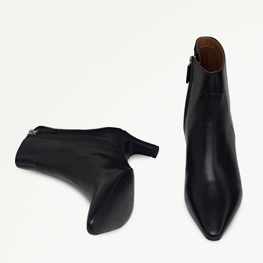 Black Clean Curve Heel Boot | Radley London Women