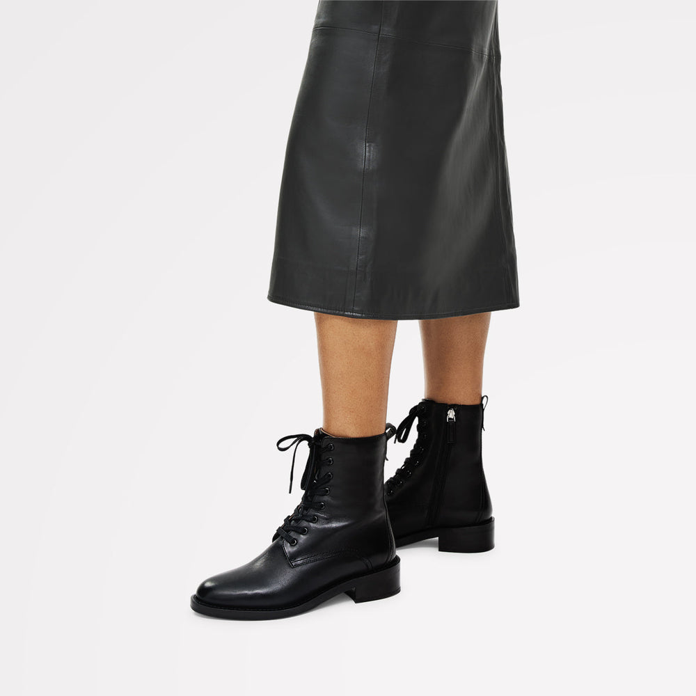 Black Clean Military Lace Up Boot | Radley London sale