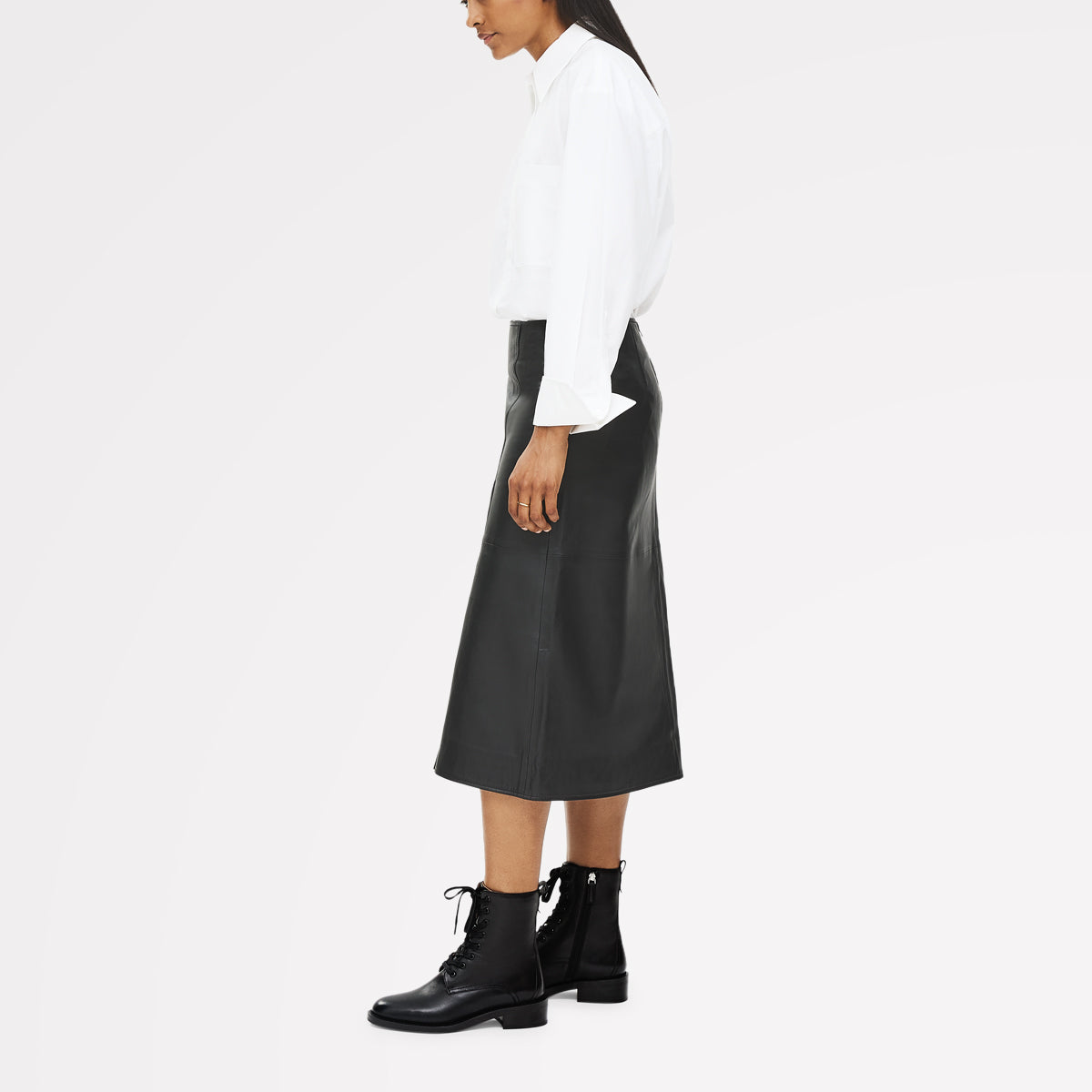 Black Clean Military Lace Up Boot | Radley London sale