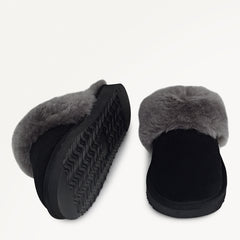 Black Classic Shearling Cuff Mule | Radley London sale