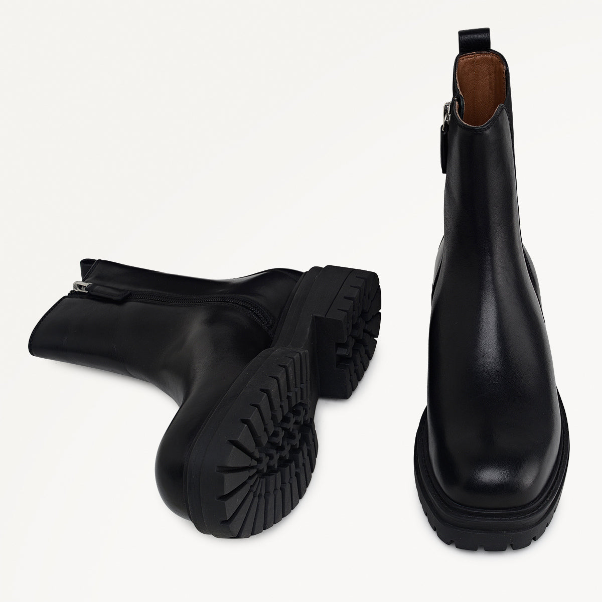 Black Chunky Square Toe Chelsea Boot | Radley London for sale