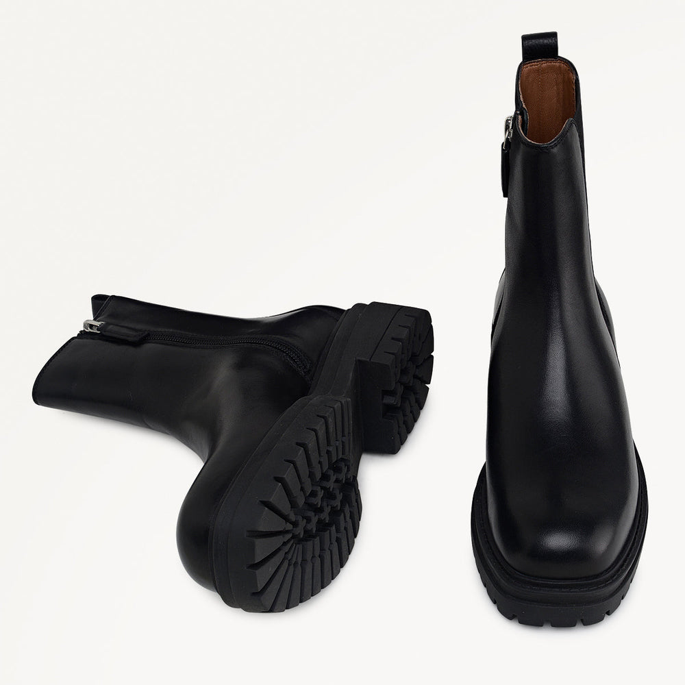 Black Chunky Square Toe Chelsea Boot | Radley London for sale