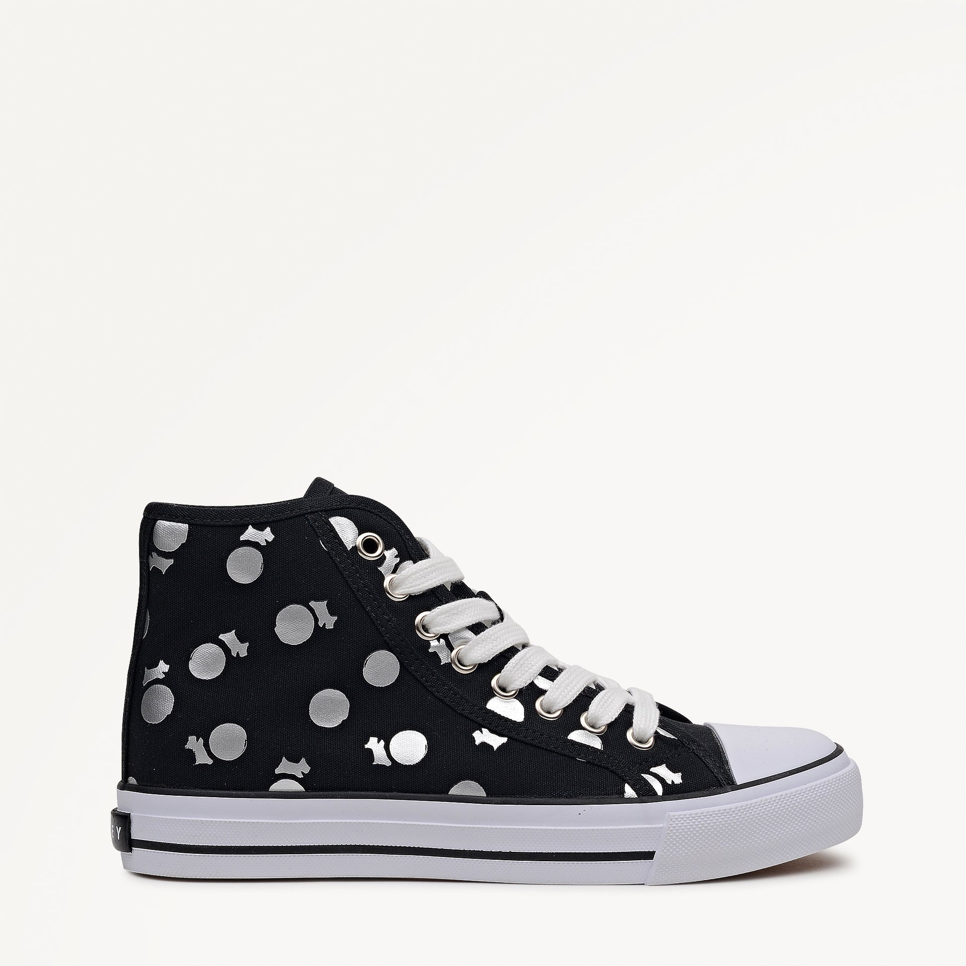 Black Canvas Spot Trainer | Radley London US