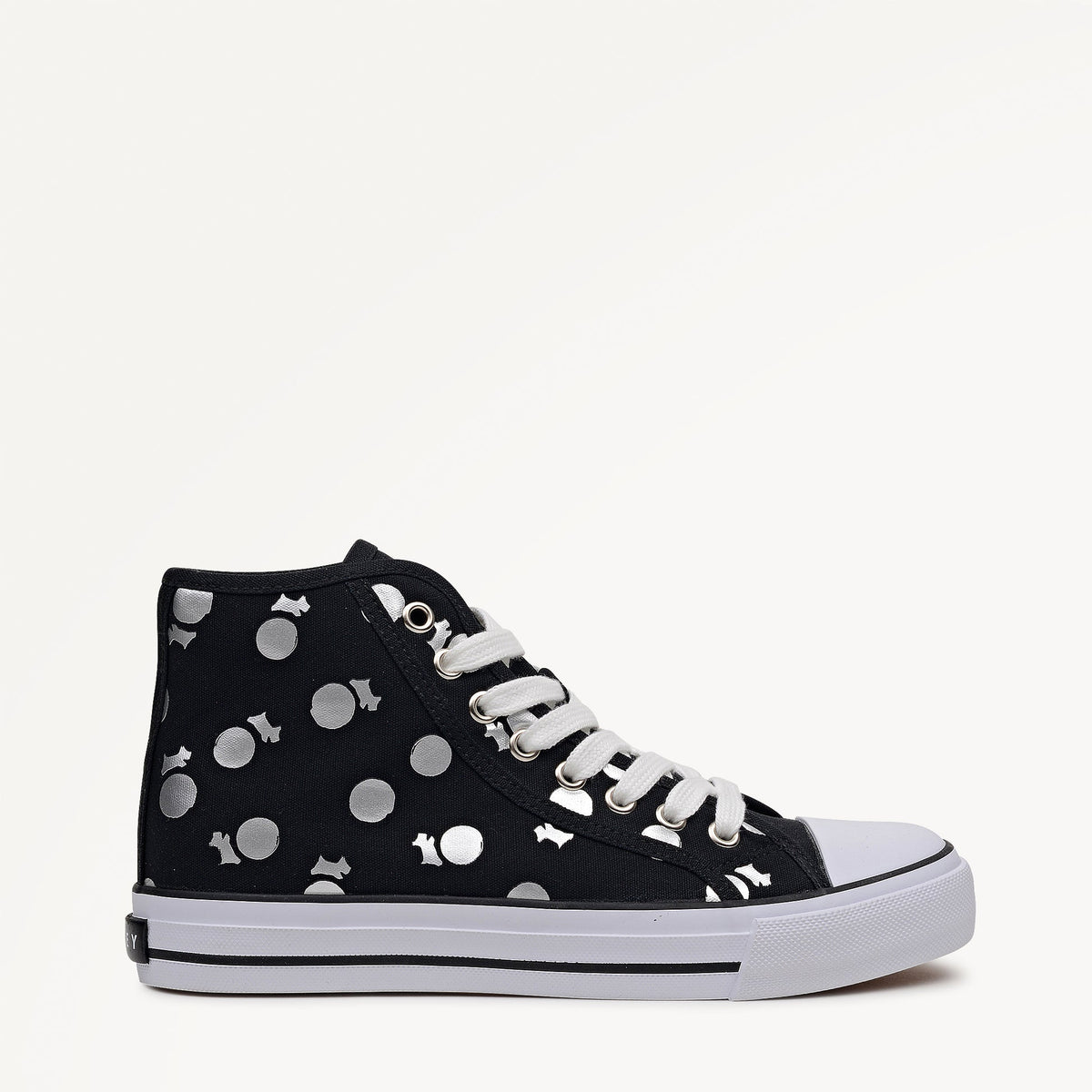 Black Canvas Spot Trainer | Radley London US