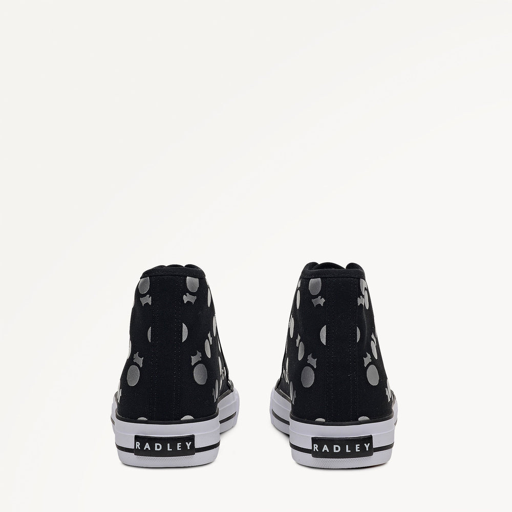 Black Canvas Spot Trainer | Radley London US