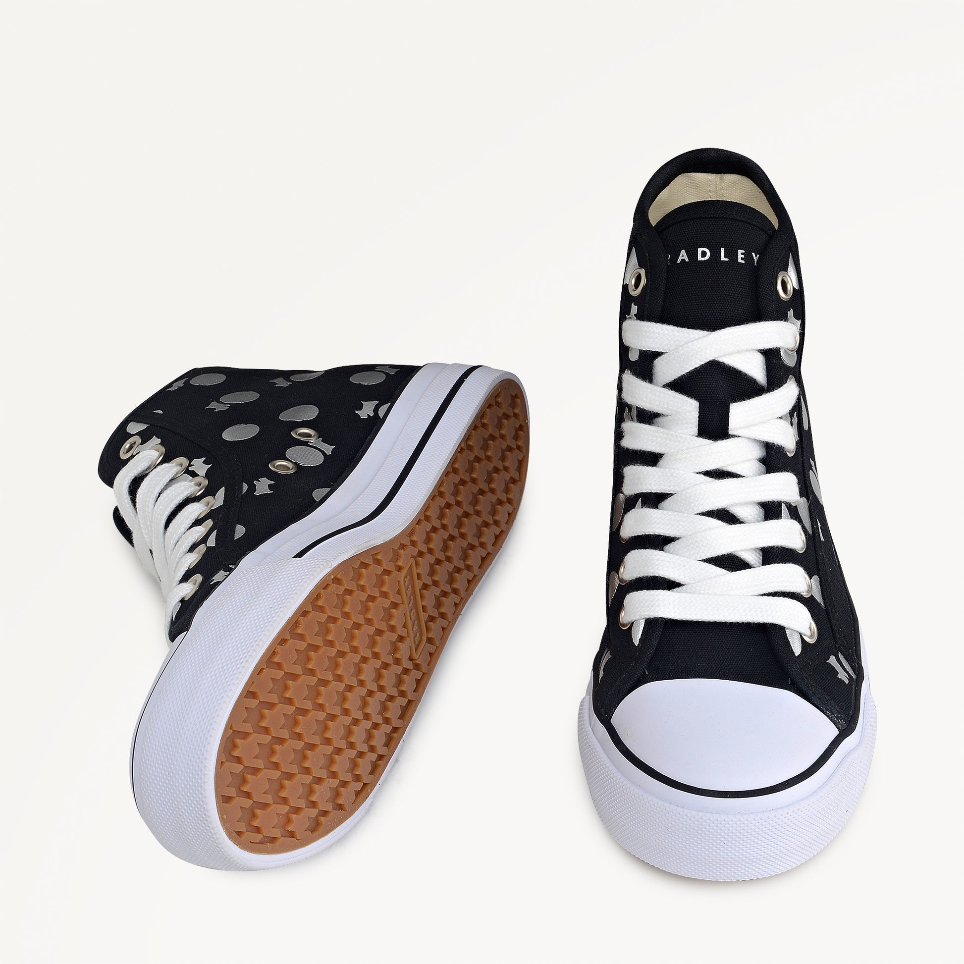 Black Canvas Spot Trainer | Radley London US