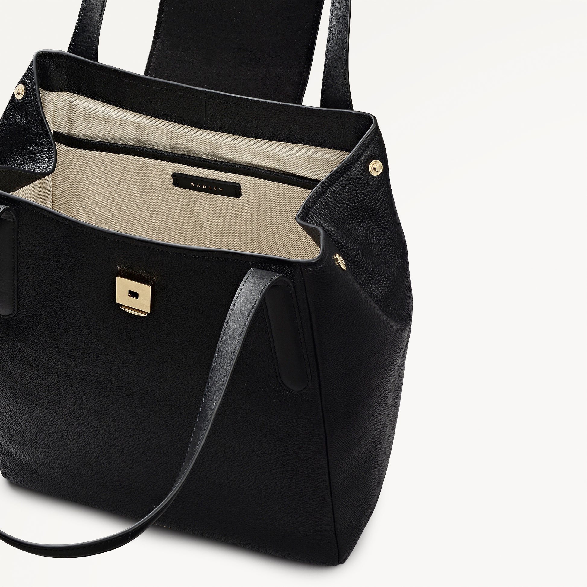 Black Large Flapover Tote | Radley London on sale